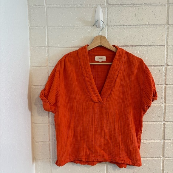 Xirena Avery top in orange - Picture 2 of 5